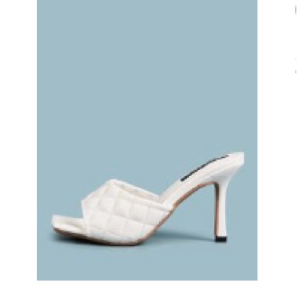 Open Toe Quilted Heel